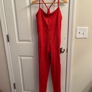 Red jumpsuit